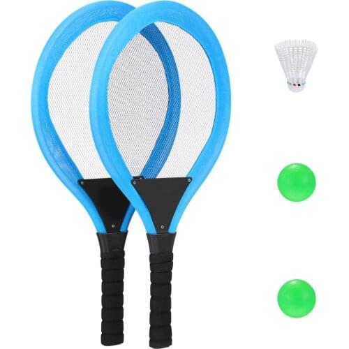 1 Set Badminton Racket Tennis Set Tennis Rackets Balls Badminton Kit Outdoor Sports For Kids
