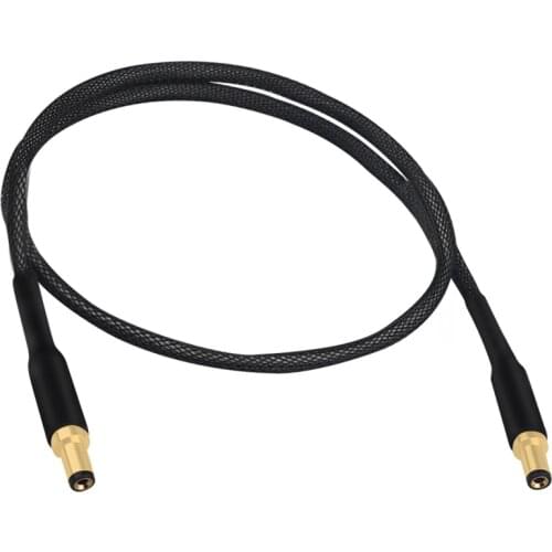 1Pcs HIFI DC Power Cable Amplifier Decoder Sound Card Single Crystal Copper Upgrade Line Adapter