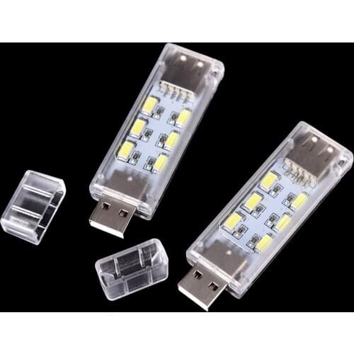 1pcs Desktop Small Night Light USB Mini Led Light Portable LED Lamp Camping 12 Leds for Computer