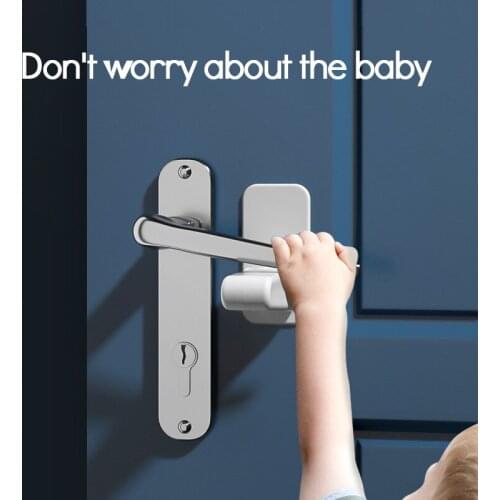 1 Pcs Door Lever Lock For Home Universal Professional Children Kids Safety Doors Handle Locks Baby Anti-open Protection Device