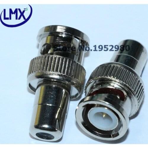 10PCS/LOT BNC CONNECTOR ADAPTOR H3129 BNC MALE TO RCA FEMALE ADAPTOR GOOD QUALITY