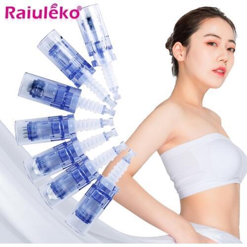 100/50/30/20/10 Pcs Bayonet Needle Cartridge for MYM MTS 9/12/36/42/Nano/3D/5D Square Nano Micro Needle Replacement Tattoo Tip