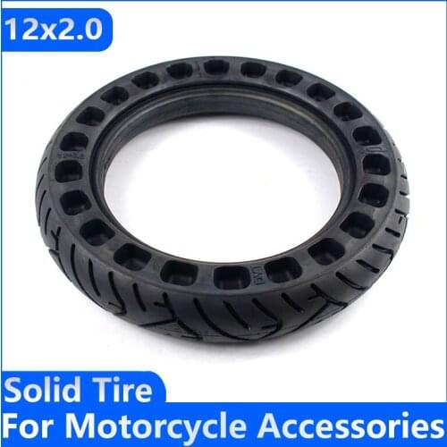 12 Inch Solid Tyre 12x2.0 12x2.125 Non-inflatable Tubeless Tire for Many Gas Scooter E-bike Hoverboard Self Balancing Parts