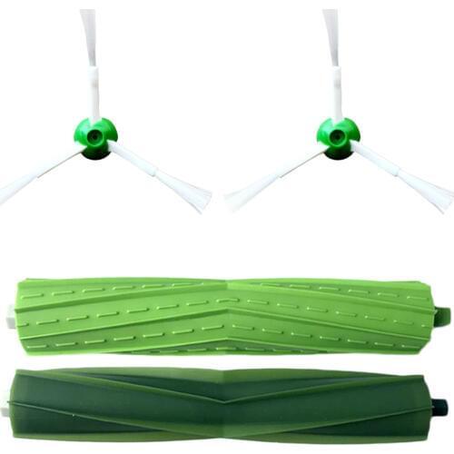 2*Side Brush + 2*Roller Brushes Kit for iRobot Roomba i7 E5 E6 I Series Robot Vacuum Cleaner Brush Spare Parts Accessories