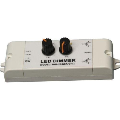 2 channel led constant voltage dimmer,DC10-30V input,10A output