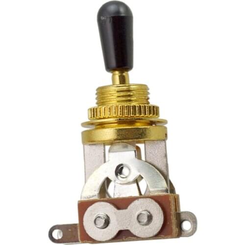 2 x3 Way Toggle Switch Pickup Selector 3-Channel Toggle Guitar Switch Gold