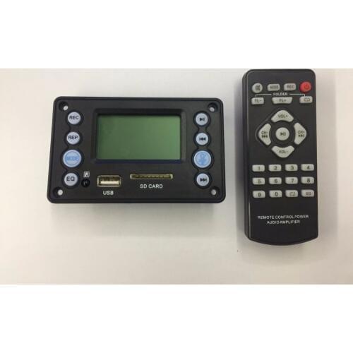 4.2 Bluetooth 5V DC 12V Battery Two-way Audio Input Recording Radio Lyrics Display APE, FLAC, WMA, WAV, MP3 Audio Decoder Board