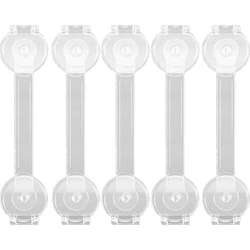 5/10 Childrens Cabinet Lock Baby Safety Protection Safety Latches Drawers Cupboards Childproof Product Plastic Latch