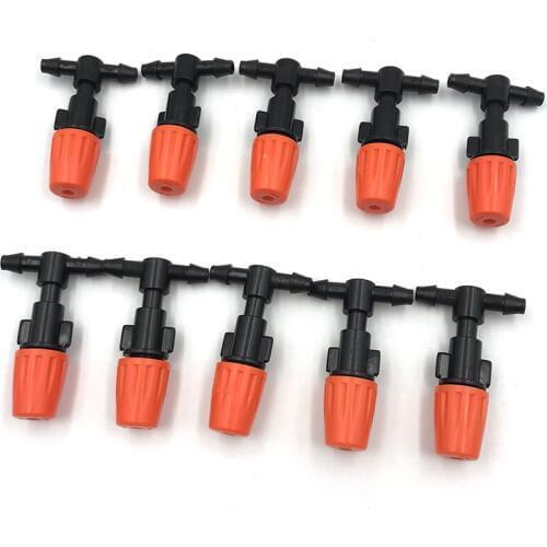 50/100pcs/lot Garden Mist Cooling System Sprayers Micro Sprinkler Head Single Nozzle Water Spray Set Mist Humidification Set