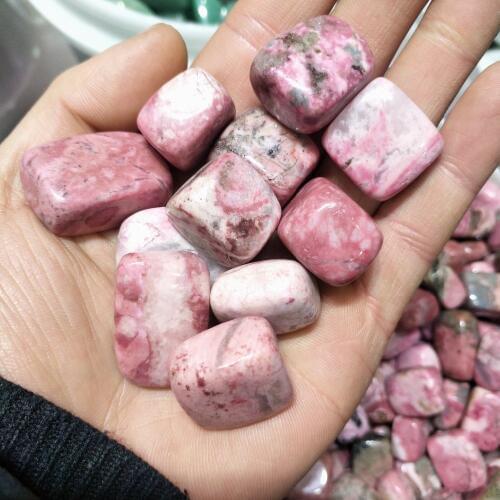 500g Natural rose stone processing polished quartz stone gravel as aquarium decoration furniture accessories wedding decoration