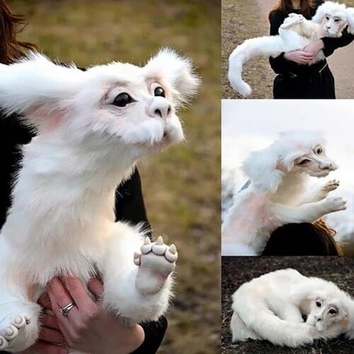 60%HOTPlush Doll Exquisite Decorative Artificial Fur Neverending Story Falkor Doll Ornaments Car Decoration