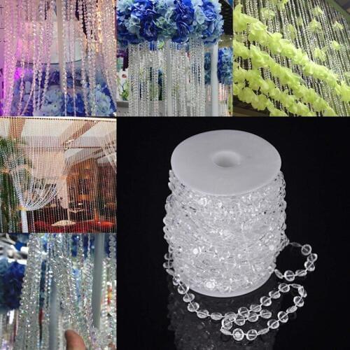 99 Ft Garland Diamond Strand Acrylic Crystal Bead Wedding Decoration