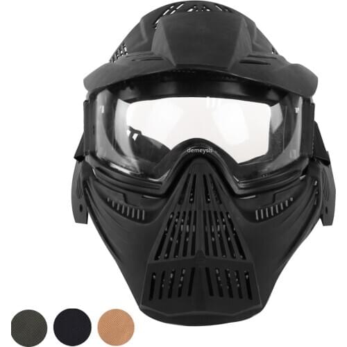 Army Military Airsoft Mask Paintball Mask with Lens Breathable CS Hunting Protection Masks Paintball Accessories