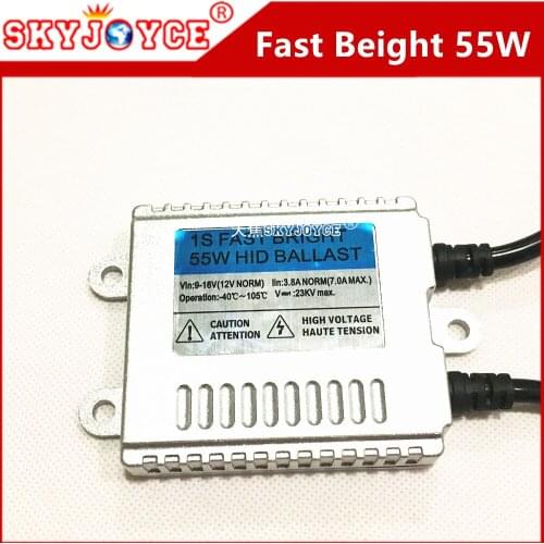 Fast Bright 55W hid ballast AC circular lamp ballast fast igiton blocks silver slim ballast H7 hid light hid ballast H11