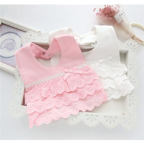 Baby Bibs Cute Cotton Lace Bow Princess Baby Towel Enfants Super Soft Baby Bib Clothing Accessories