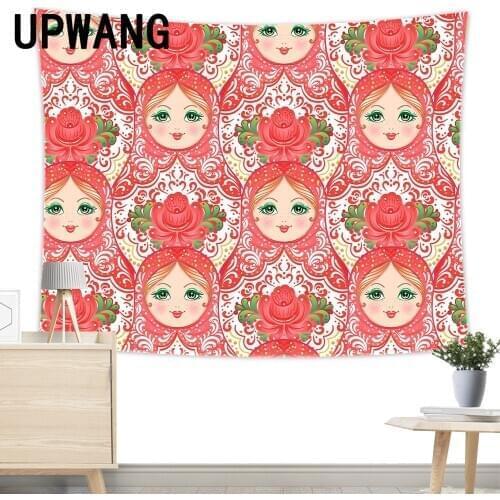 Matryoshka Tapestry Wall Hanging Sandy Beach Picnic Rug Camping Tent Sleeping Pad Home Decor Bedspread Sheet Wall Cloth