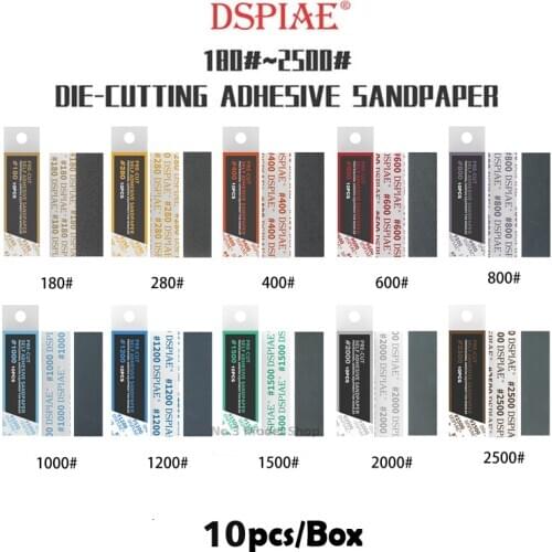 Gundam Military Model Special Tool For Polishing 180#~2500# DIE-CUTTING ADHESIVE SANDPAPER A Set of 10 Boxes