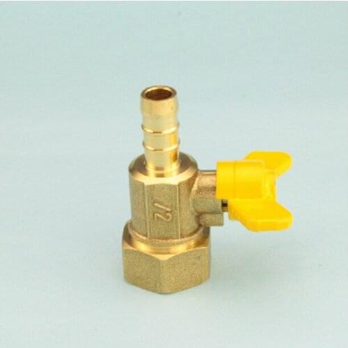 DN 15 Barbed Connect Brass Ball Valves Gas Valve With Butterfly Handle Female Thread Plumbing Fittings