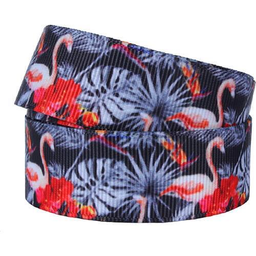 FLRA Ribbon (50yards/lot)FLORA Ribbons wholesale flamingo printed ribbon