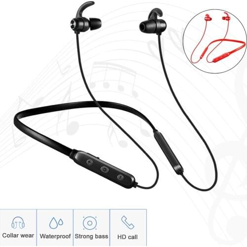 Earphones Magnetic Sports Running Headset Waterproof Sport earbuds Noise reduction Headphones Built-in Mic Bluetooth-compatible
