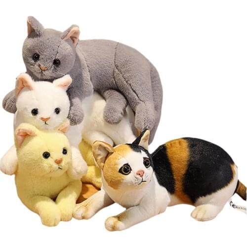 32cm Cute Mummy Kitty Soft Plush Doll Home Sleeping Plush Decoration Simulation cat Kids Birthday Gifts Car Decoration