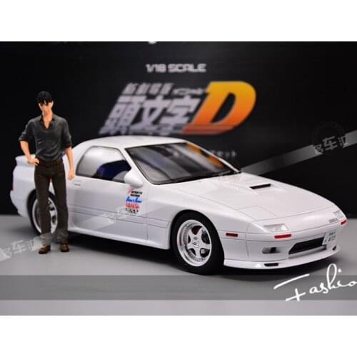 1/18 Kyosho Alloy Car Initial D Mazda RX7 FC with Takahashi Ryosuke Doll Car Model