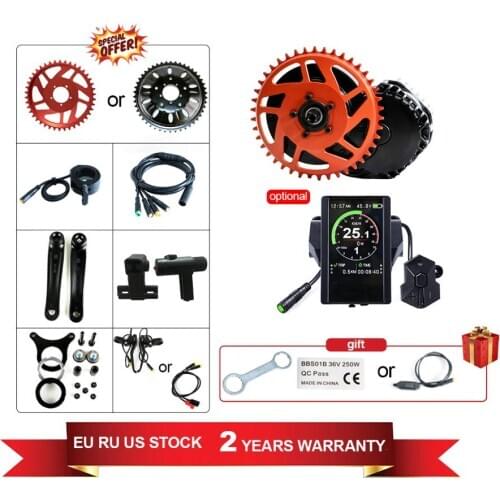 Bafang BBSHD 48V1000W Ebike Electric Bicycle Motor 8fun Mid Drive Bike Conversion Kit Colorful Display M615