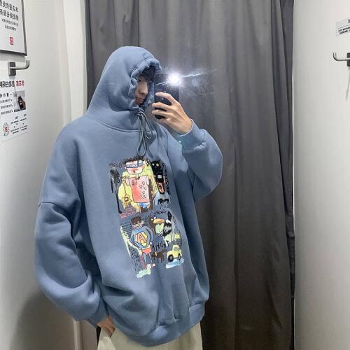 Men Harajuku Hoodies Sweatshirts Oversized 2019 Men Women Streetwear Cool Print Hoodie Male Hip hop Winter Japan Hoodies Male