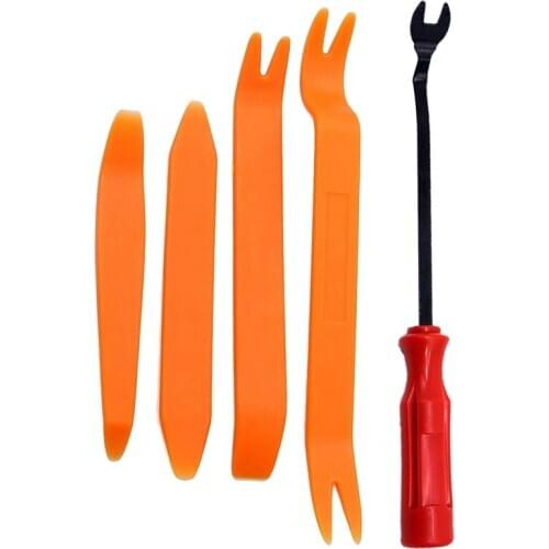 Auto Trim Removal Tool Kit,5 Pcs Car Panel Door Window Tools Kit,Auto Clip