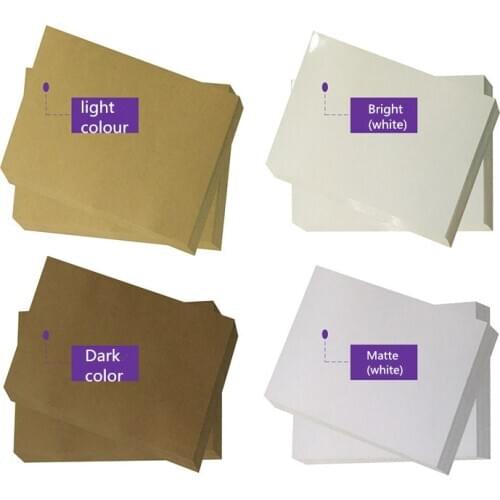 50 Sheets/lot A4 size Blank Kraft adhesive sticker/Self adhesive A4Kraft Label Paper for Laser Inkjet Printer Packaging Label