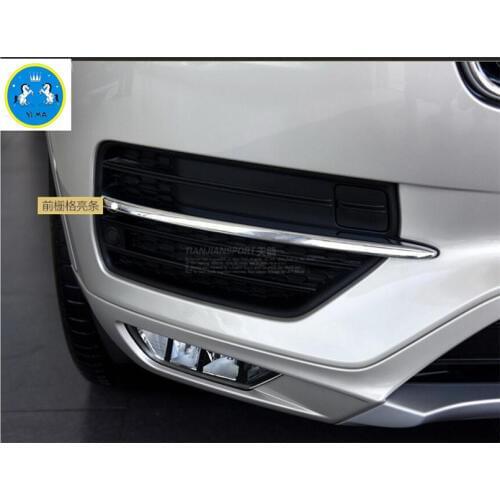 Lapetus Front / Rear Fog Lights Lamp Decoration Frame Cover Trims Fit For Volvo XC90 2016 2017 2018 2019 ABS