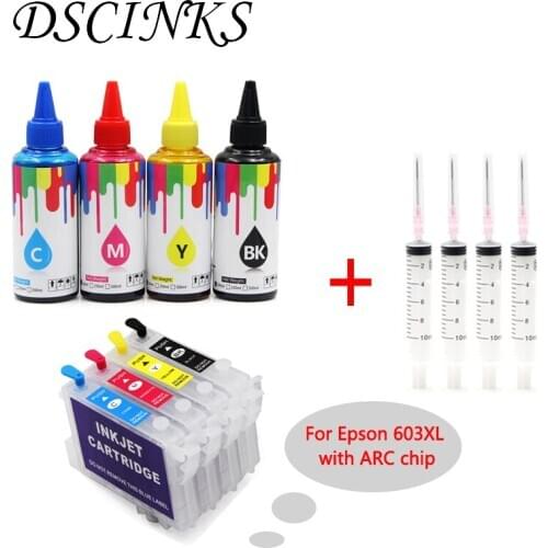 Refillable ink cartridge T03A1 603XL For Epson Expression Home XP-2100 XP-2105 XP-3100 XP-3105 XP-4100 XP-4105 WF-2810 printer