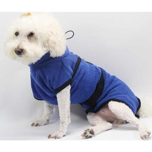 Pet Towel Super Absorbent Dog Bathrobe Superfine Fiber Towel Quick Dry Cat Bath Towel Dog Bath Warm Clothes Quickly Drying Towel