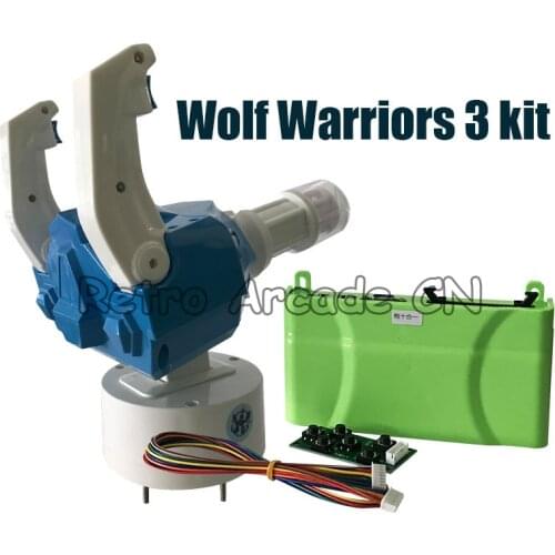 With Gun for Childrens Coin operated games Wolf Warriors 3 Gun Shooting Game Diy Kit Motherboard Wires Harness Guns Sensor