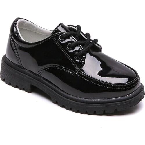 Boys Genuine Leather Shoes Children Dress Shoes Spring Autumn Kids School Performance Shoes For Boy British Style Piano Wedding