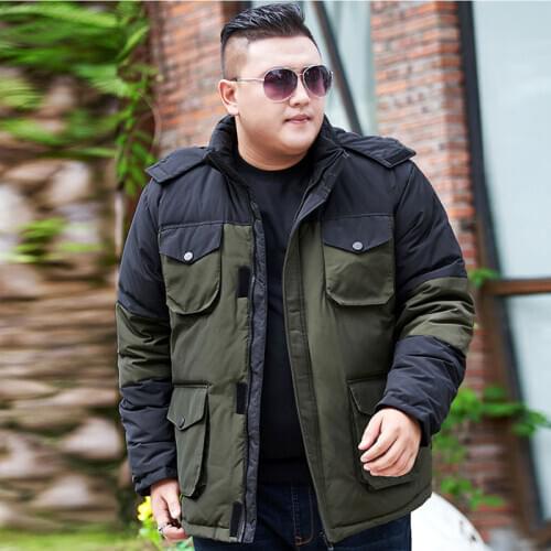 Winter Jacket for Men Mens Winter Large Size 8XL 9XL 10XL Jackat Mens hooded Park Warm Jacket