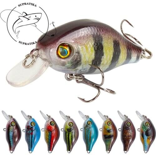 10 Colors 5.8cm/7.5g Crankbait Plastic Hard Bait 3D Eyes Bionic Bait 8# Hook Depth Diving 0.5-1.5M Sea Fishing Lures Swimbait