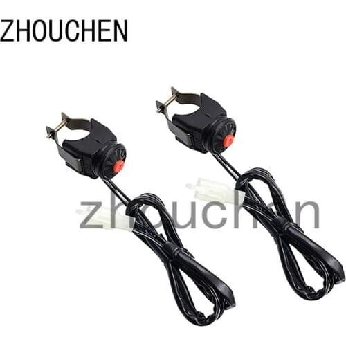 2X Handlebar Switch On Off Universal Waterproof Headlight Fog Spot light FOR Motorbikes