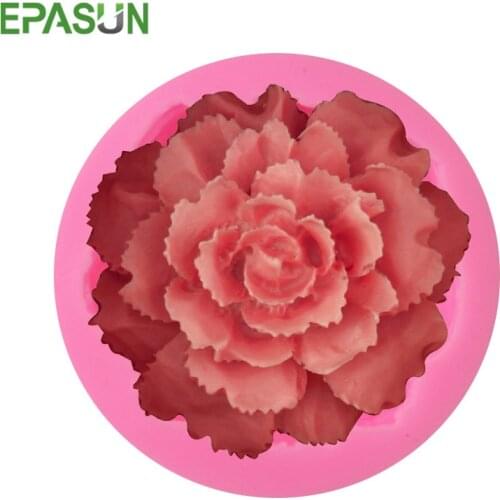 3D Rose Flower Soap Mold Silicone Form Chocolate Cake Mould Fondant Gumpaste Candy Cake Decorating Tool Wedding Decoration