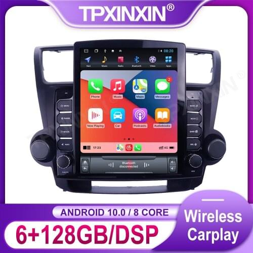 Android 10.0 360 Camera Car Radio For Toyota highlander 2008 - 2013 Multimedia Video Recorder DVD Player Navigation GPS 2 din