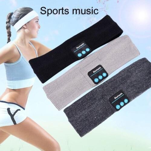 2020 Bluetooth Music Headband Hat Yoga Running Breathable Knits Headwear Headphone Speaker Headset Fashion Bluetooth Music Hat