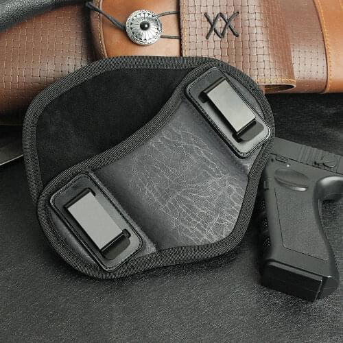 Tactical Hunting Holster PU Leather Concealed Gun Pouch for Glock 17 19 23 32 Sig Sauer Beretta Kahr Bersa Thunder Outdoor Tool
