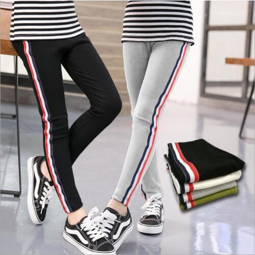 Spring Autumn Girls Leggings Cotton Pants For Girls Sport Leggings Girls Clothing 2-13years free shipping