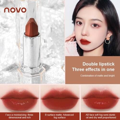 6 Color Lipstick Makeup Dreamlike Crystal Diamond Velvet Lip Glaze Liquid Makeup Woman Long lasting Matte Lipstick Set TSLM1