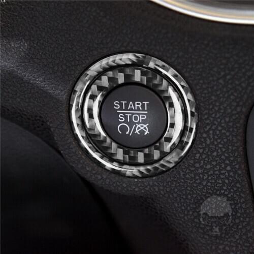 Engine Start Stop Button Ring Ignition Switch Cover Trim Sticker for Dodge Challenger 2015+ Interior Decoration Car Accessories