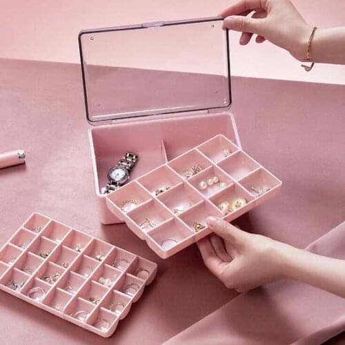 Multi-Cell Jewelry Sorage Box Compartment Plastic Storage Box Jewelry Earring Bead Screw Holder Case Display Organizer Containe