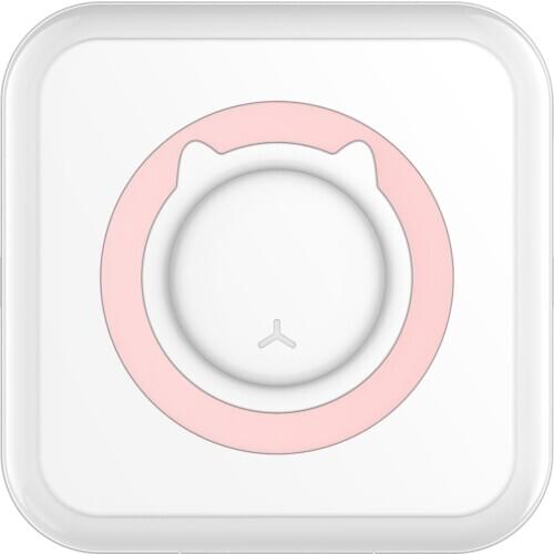 Mini Pocket Thermal Printer Portable Wirelessly BT Connect 200dpi Photo Label Memo Wrong Question Printing with 1 Roll Paper