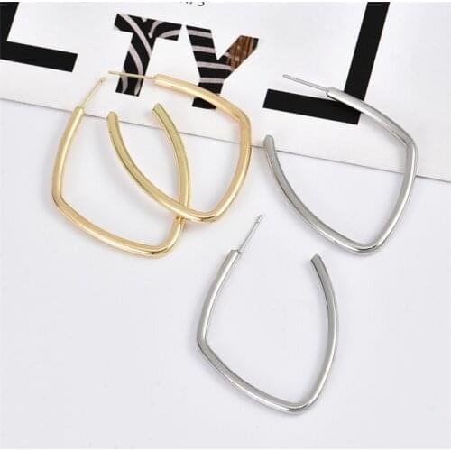 Personality Geometric Earring Female Irregular Gold Color Alloy Dangle Earrings for Women Girl Trendy Jewelry Pendientes