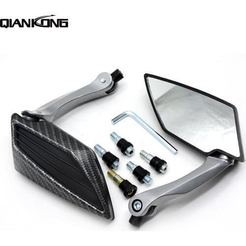 Motorcycle Mirror Rear View Mirror Side Mirrors 8mm 10mm For KAAWSAKI NINJA 650R/ER6F/ER6N 2006 2007 2008 NINJA250/300R Z250