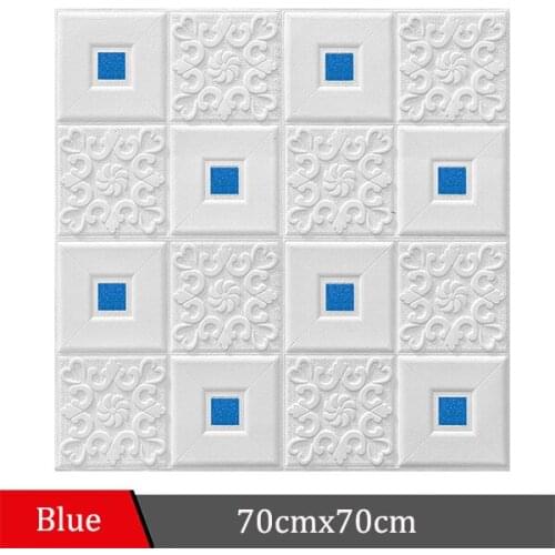 DIY 3D Sequin PE Foam Wall Stickers Panels Room Decal Stone Decoration Embossed Living Room Kids Safty Bedroom Home Decor